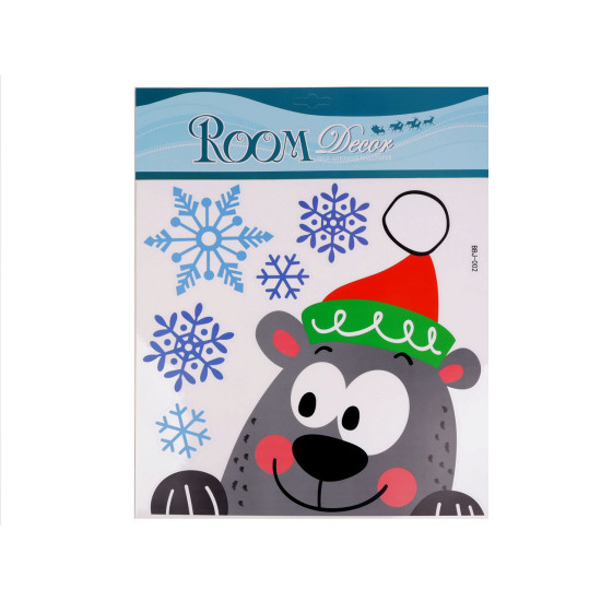 Self-adhesive christmas window decoration - Darksalmon (1 Card) Self-adhesive christmas window decoration - Darksalmon (1 Card)