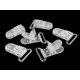 Klips plastikowy szerokość 26 mm transparentny - Transparent (20 Sztuki) Klips plastikowy szerokość 26 mm transparentny - Transparent (20 Sztuki)