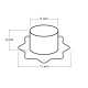 Eyelets / grommets with washer, inner ø5 mm / outer ø11 mm, flower - Nickel (300 Pairs) Eyelets / grommets with washer, inner ø5 mm / outer ø11 mm, flower - Nickel (300 Pairs)