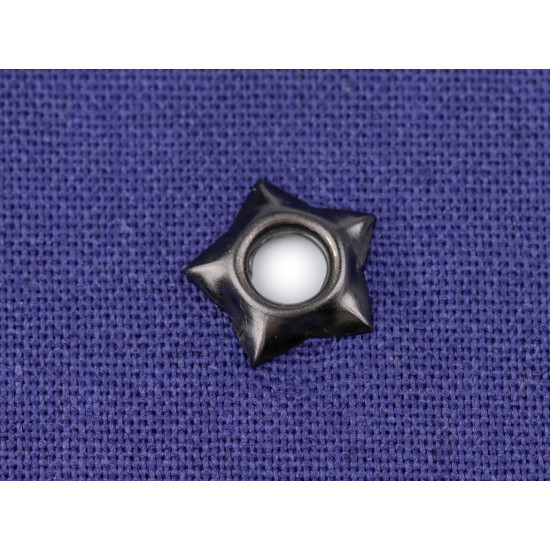 Eyelets / grommets with washer, inner ø5 mm / outer ø12.7 mm, star - Nickel (300 Pairs) Eyelets / grommets with washer, inner ø5 mm / outer ø12.7 mm, star - Nickel (300 Pairs)