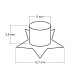 Eyelets / grommets with washer, inner ø5 mm / outer ø12.7 mm, star - Nickel (300 Pairs) Eyelets / grommets with washer, inner ø5 mm / outer ø12.7 mm, star - Nickel (300 Pairs)