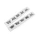 Decorative snaps / snap buttons, butterfly - Nickel (20 Pairs)