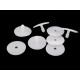 Articulatii jucarii cu siguranta ø33 mm - Transparent (4 Seturi) Articulatii jucarii cu siguranta ø33 mm - Transparent (4 Seturi)