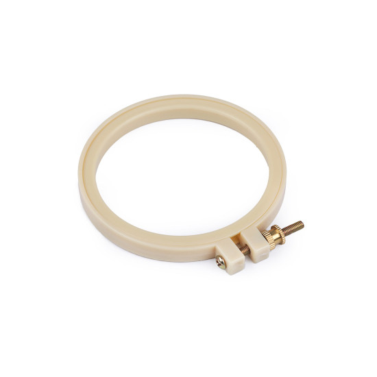 Aro de plástico para bordar ø8,5 cm - Beige claro (1 Pieza) Aro de plástico para bordar ø8,5 cm - Beige claro (1 Pieza)