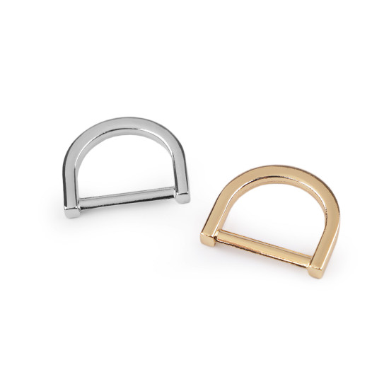 Anneau en d pour vêtements et accessoires, largeur 20 mm - Or rose (50 Pièces) Anneau en d pour vêtements et accessoires, largeur 20 mm - Or rose (50 Pièces)
