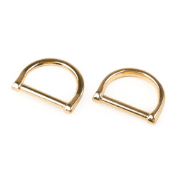 Anneau en d pour vêtements et accessoires, largeur 25 mm - Or classique (1 Pièce)