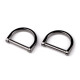 Anneau en d pour vêtements et accessoires, largeur 25 mm - Or classique (1 Pièce) Anneau en d pour vêtements et accessoires, largeur 25 mm - Or classique (1 Pièce)