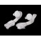 Cordones con luz led, largo 120 cm - Blanco (1 Par)