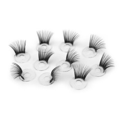 Decorative diy items for dolls - eyelashes ø15 mm - Black (10 Pieces)
