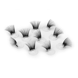 Decorative diy items for dolls - eyelashes ø13 mm - Black (10 Pieces)
