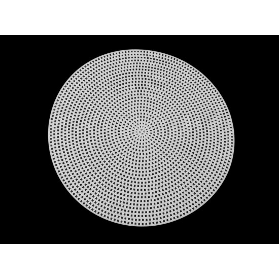 Plastic canvas grid for cross stitch, circle ø20 cm - White (20 Pieces) Plastic canvas grid for cross stitch, circle ø20 cm - White (20 Pieces)