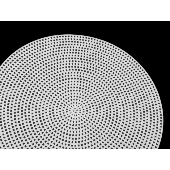 Plastic canvas grid for cross stitch, circle ø20 cm - White (20 Pieces) Plastic canvas grid for cross stitch, circle ø20 cm - White (20 Pieces)