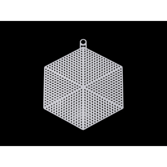 Plastic canvas grid for cross stitch, heart, snowflake - White (20 Pieces) Plastic canvas grid for cross stitch, heart, snowflake - White (20 Pieces)