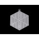 Plastic canvas grid for cross stitch, heart, snowflake - White (20 Pieces) Plastic canvas grid for cross stitch, heart, snowflake - White (20 Pieces)