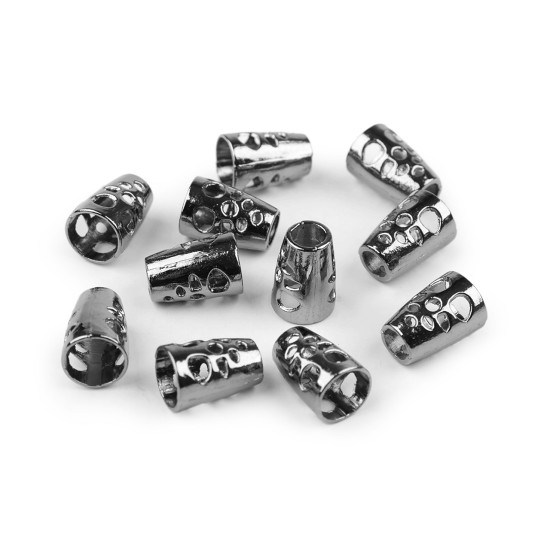 Capat metalic pentru snur ø5 mm - Nichel negru (50 Bucăți) Capat metalic pentru snur ø5 mm - Nichel negru (50 Bucăți)