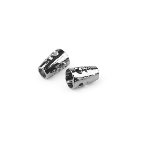 Capat metalic pentru snur ø5 mm - Nichel negru (50 Bucăți) Capat metalic pentru snur ø5 mm - Nichel negru (50 Bucăți)