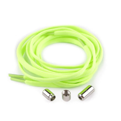 Elastic self-tying laces length 100 cm - Green yellow (1 Pair)