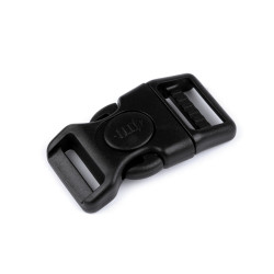 Klamra mrozoodporna z blokadą szerokość 20 mm, 25 mm wygięta - Czarny (10 Zestawy)