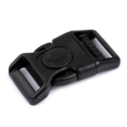 Klamra mrozoodporna z blokadą szerokość 20 mm, 25 mm wygięta - Czarny (10 Zestawy)