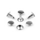 Cap rivet / tubular metal studs ø12 mm - Nickel (200 Pairs) Cap rivet / tubular metal studs ø12 mm - Nickel (200 Pairs)