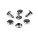 Cap rivet / tubular metal studs ø12 mm - Nickel (200 Pairs) Cap rivet / tubular metal studs ø12 mm - Nickel (200 Pairs)
