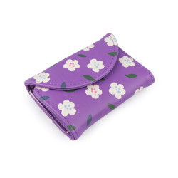 Manucure dans un étui, fleurs - Violet (1 Pièce)