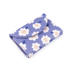 Manucure dans un étui, fleurs - Bleu (1 Pièce)