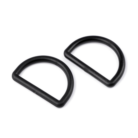 Anillo en d de plástico, ancho 39 mm - Negro (50 Piezas) Anillo en d de plástico, ancho 39 mm - Negro (50 Piezas)