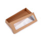 Paper box with see-through window - Natural brown (30 Pieces) Paper box with see-through window - Natural brown (30 Pieces)