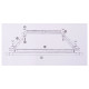 Adjustable embroidery frame 30.5x54.5 cm - Natural light (1 Piece) Adjustable embroidery frame 30.5x54.5 cm - Natural light (1 Piece)