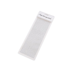 Self-adhesive rhinestone crystals on an adhesive strip ø3 mm - Crystal (1 Card)