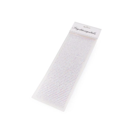 Self-adhesive rhinestone crystals on an adhesive strip ø3 mm - Crystal (1 Card) Self-adhesive rhinestone crystals on an adhesive strip ø3 mm - Crystal (1 Card)