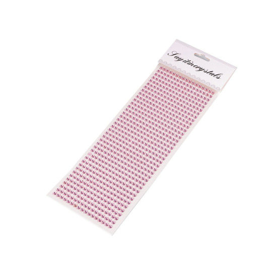 Self-adhesive rhinestones on an adhesive strip ø5 mm - Crystal (1 Card) Self-adhesive rhinestones on an adhesive strip ø5 mm - Crystal (1 Card)