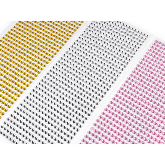 Self-adhesive rhinestones on an adhesive strip ø5 mm - Crystal (1 Card) Self-adhesive rhinestones on an adhesive strip ø5 mm - Crystal (1 Card)