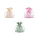 Checkered gift bag 10x13 cm - Lightbeige (1 Piece)