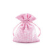Checkered gift bag 10x13 cm - Lightbeige (1 Piece)