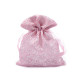 Woreczek podarunkowy 10x13 cm organza z brokatem - Srebrny jasny (10 Sztuki) Woreczek podarunkowy 10x13 cm organza z brokatem - Srebrny jasny (10 Sztuki)