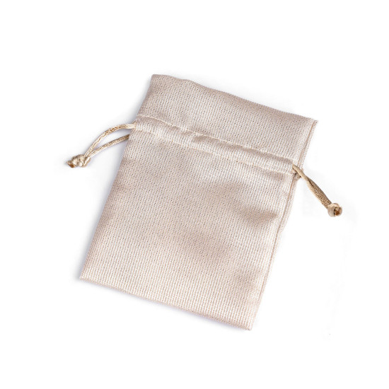 Geschenkbeutel 10 x 13 cm satin mit lurex - Hell-grau (1 Stück) Geschenkbeutel 10 x 13 cm satin mit lurex - Hell-grau (1 Stück)