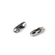 Ball chain connector clip 3x8 mm - Nickel (100 Pieces) Ball chain connector clip 3x8 mm - Nickel (100 Pieces)