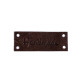 Bőr dísz címke / handmade, with love 16x44 mm - Barna (1 Darab) Bőr dísz címke / handmade, with love 16x44 mm - Barna (1 Darab)