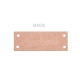 Bőr dísz címke / handmade, with love 16x44 mm - Barna (1 Darab) Bőr dísz címke / handmade, with love 16x44 mm - Barna (1 Darab)