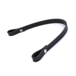 Bőr táskafül, kézitáska, széles 1 cm hossz 30 cm pánt - Fekete (1 Darab)