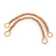 Bag handles made of wooden beads, length 52 cm - Natural medium (2 Pieces) Bag handles made of wooden beads, length 52 cm - Natural medium (2 Pieces)