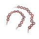 Handle / chain for handbag with snap hooks, length 50 cm - Red-brown (2 Pieces) Handle / chain for handbag with snap hooks, length 50 cm - Red-brown (2 Pieces)