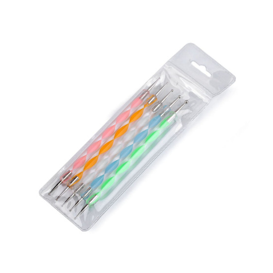 Dotting / embossing / modeling pens set of 5 pcs - Mix (1 Set) Dotting / embossing / modeling pens set of 5 pcs - Mix (1 Set)