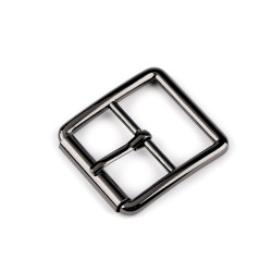 Metal buckle, pulling hole 30 mm - Black nickel (1 Piece)