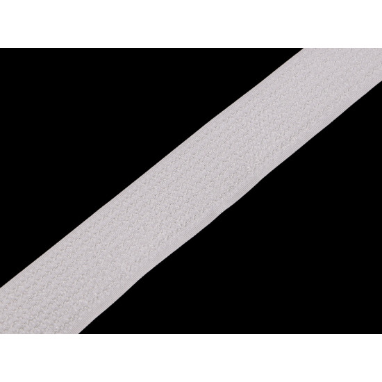 Taśma rzep haczyk i plusz na jednej stronie szerokość 30 mm - White (1 Metr) Taśma rzep haczyk i plusz na jednej stronie szerokość 30 mm - White (1 Metr)