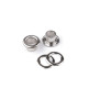 Eyelets / grommets & washer, inner ø8 mm / outer ø14 mm - Nickel (1000 Pairs) Eyelets / grommets & washer, inner ø8 mm / outer ø14 mm - Nickel (1000 Pairs)