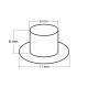 Eyelets / grommets & washer, inner ø6 mm / outer ø11 mm - Nickel (100 Pairs) Eyelets / grommets & washer, inner ø6 mm / outer ø11 mm - Nickel (100 Pairs)