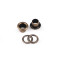Occhielli / passafili e rondella, dimensioni: ø interno 6 mm / ø esterno 11 mm - Ottone d'epoca (100 Paia)